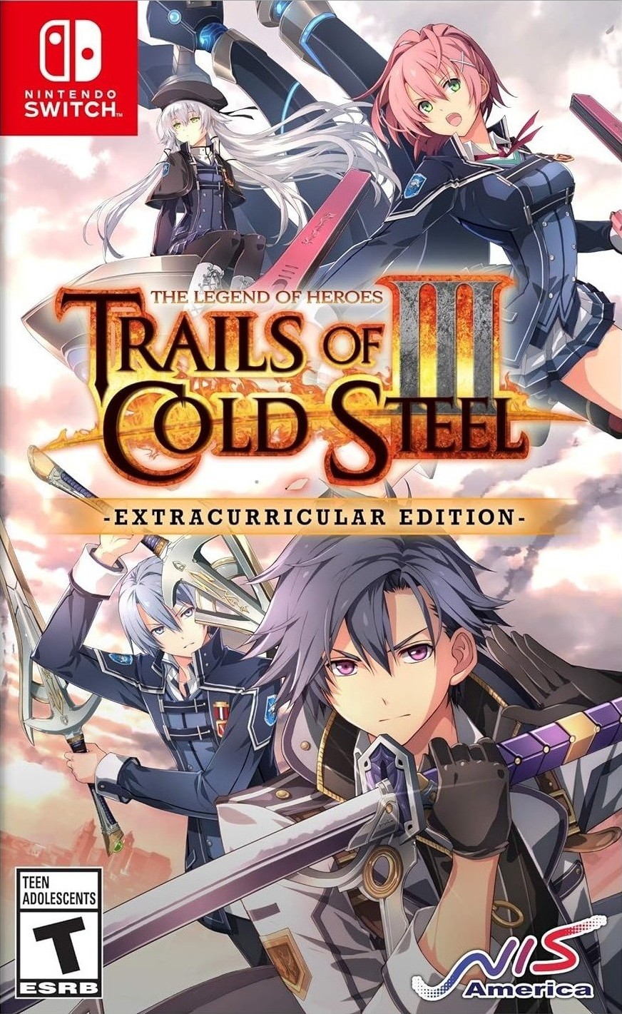 The Legend of Heroes Trails of Cold Steel III US box art Switch